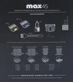 Moser Tondeuse Max 45 4 Moser Tondeuse Max 45 -Dierenbenodigdheden Kortings Winkel 0200294 achterkant