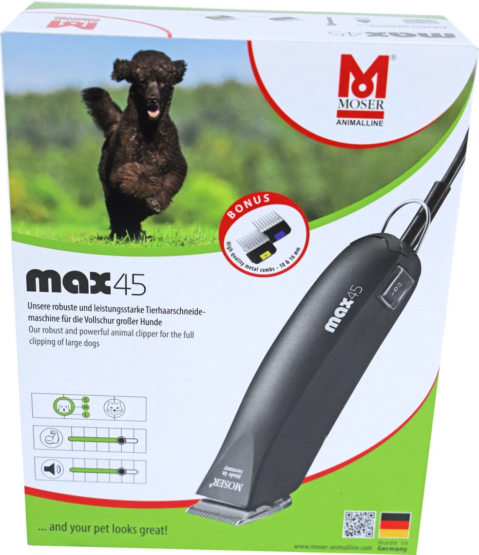 Moser tondeuse MAX 45 Moser Tondeuse MAX 45 -Dierenbenodigdheden Kortings Winkel 0200311