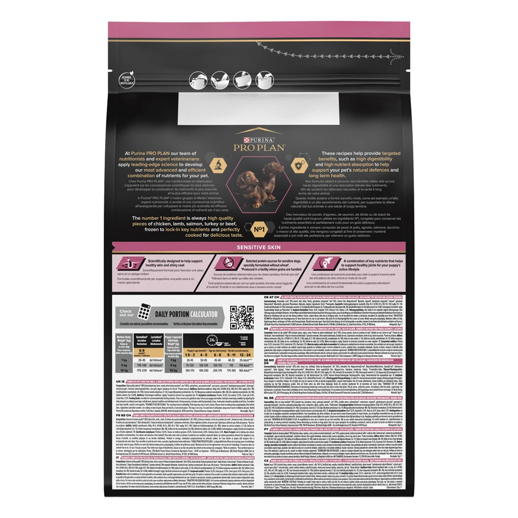 Pro Plan hondenvoer Small & Mini Puppy Sensitive Skin 3 kg Pro Plan Hondenvoer Small & Mini Puppy Sensitive Skin 3 Kg -Dierenbenodigdheden Kortings Winkel 7613035123809 1