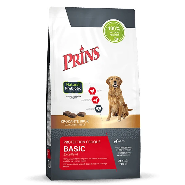 Prins Protection Croque Basic Excellent 10 kg Prins Protection Croque Basic Excellent 10 Kg -Dierenbenodigdheden Kortings Winkel 8713595201159
