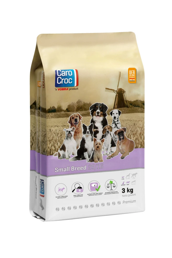 CaroCroc hondenvoer Small Breed 3 kg CaroCroc Hondenvoer Small Breed 3 Kg -Dierenbenodigdheden Kortings Winkel CaroCroc Small Breed 3kg